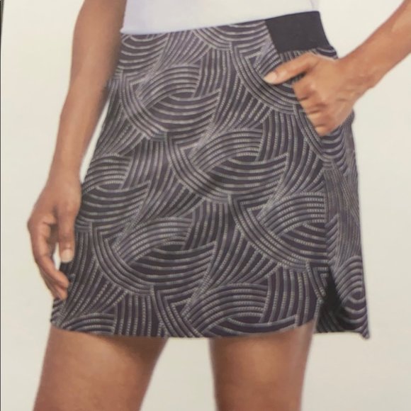 NWT Cypress Club Skort Skirt Shorts with Pockets Black Select Size